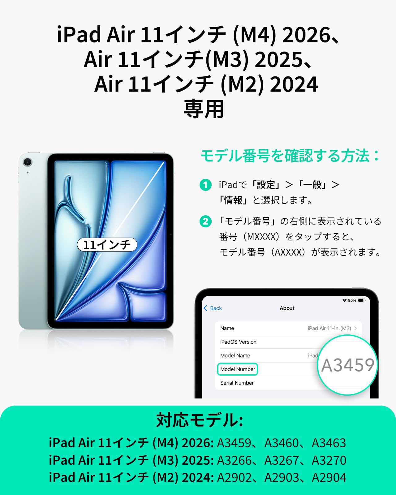 Amazon | ESR 2枚入り iPad Air 11インチ フィルム M4/M3/M2 (2026